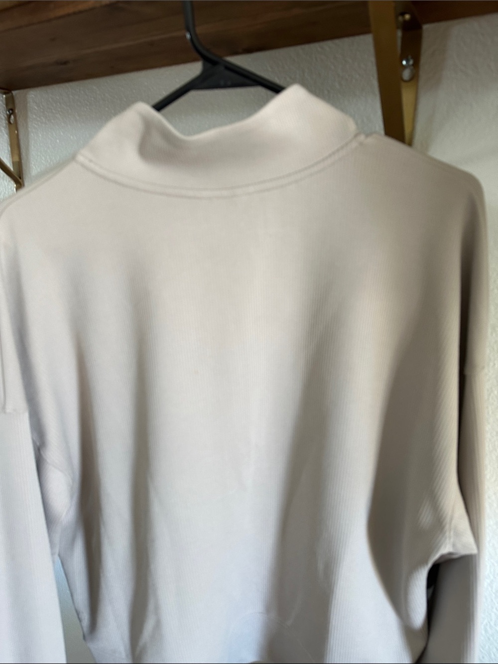 All in Motion Half Zip Beige Sweatshirt - Picture 5 of 11